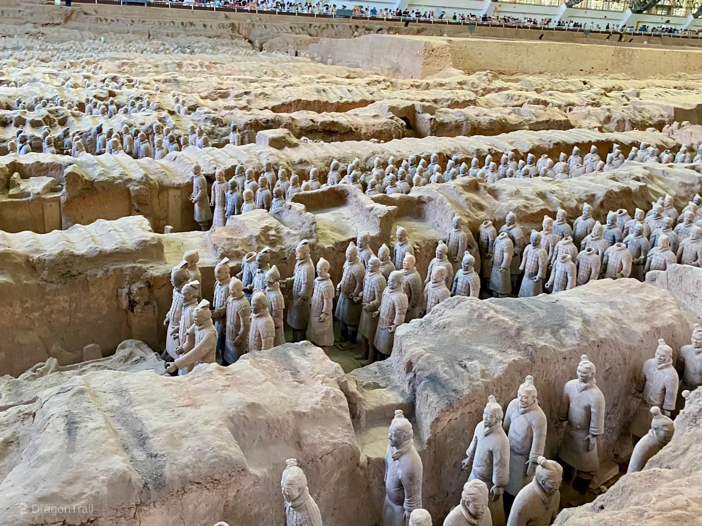 Terracotta Warriors excavation site near Xi'an.
